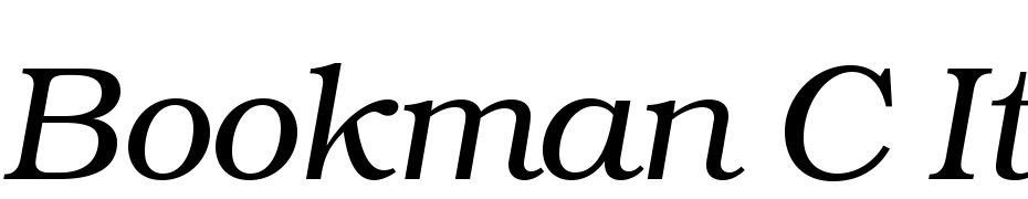 Bookman C Italic cкачати шрифт безкоштовно